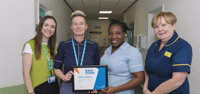 Sarah Needham Rjah Passion for improvement wins nurse RJAH Stars Award - RJAH